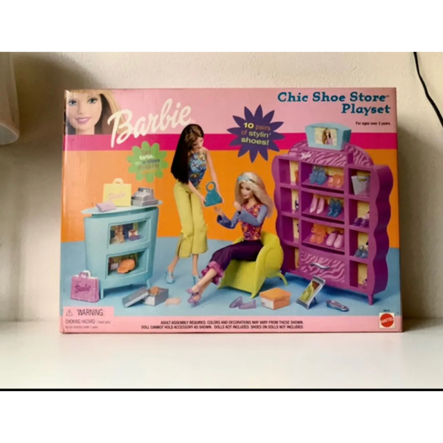 ファッションデザイナー Barbie - シックシューズストアプレイセット バービー マテル Barbie ぬいぐるみ+人形