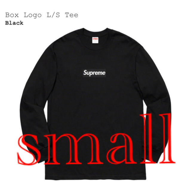 Tシャツ/カットソー(七分/長袖)Supreme Box Logo L/S Tee Black ボックスロゴ S