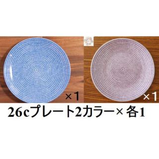 アラビア(ARABIA)の【新品未使用品】アラビアARABIA 24h アベック26㎝プレート 2色2枚(食器)