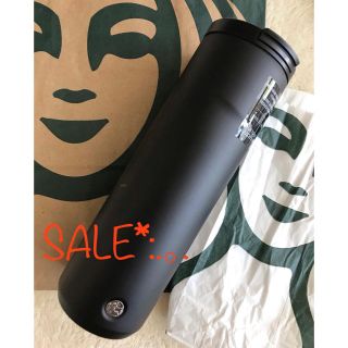 スターバックスコーヒー(Starbucks Coffee)のSALE‼︎  新品 スタバ タンブラー ステンレス 黒 マットブラック 水筒(その他)