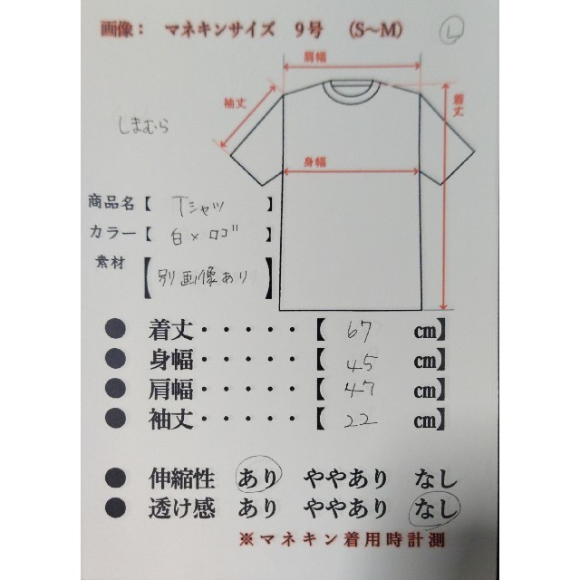 しまむら(シマムラ)のロゴ入りTシャツ レディースのトップス(Tシャツ(半袖/袖なし))の商品写真