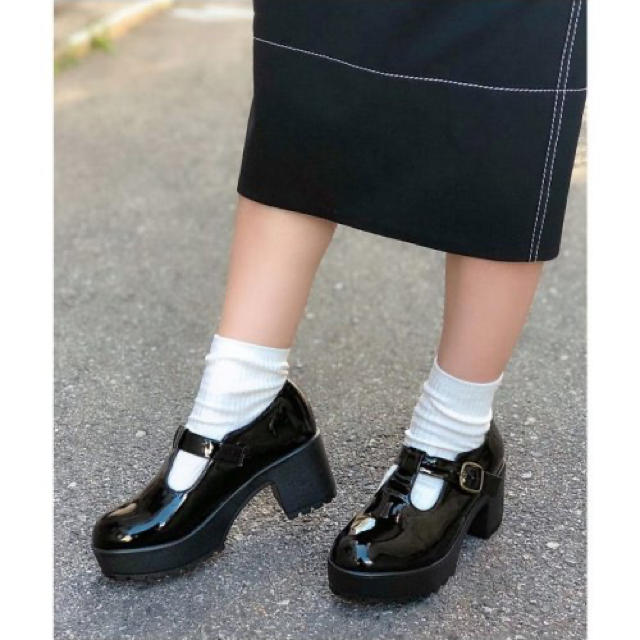 新品✨タグ付き♪ 大人可愛いシューズ♡BLACK 24センチ相当　大特価‼️