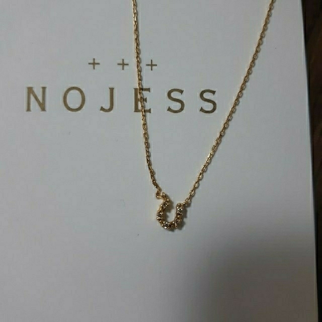 NOJESS(ノジェス)のノジェス　ホースシューモチーフネックレス　18k　　アガット好きな方にも レディースのアクセサリー(ネックレス)の商品写真
