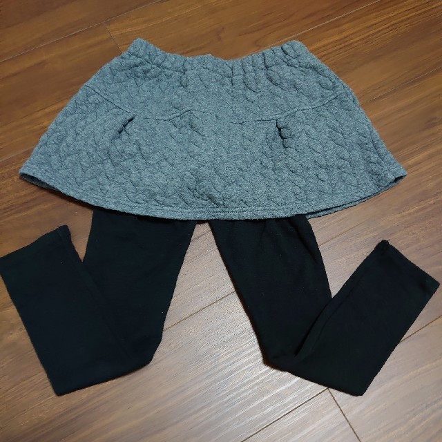 anyFAM(エニィファム)のバームクーヘン様　anyfam 　スカート付きレギンス　120サイズ　used キッズ/ベビー/マタニティのキッズ服女の子用(90cm~)(スカート)の商品写真