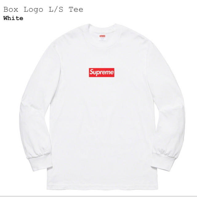 supreme Box Logo L/S TeeWhiteL size