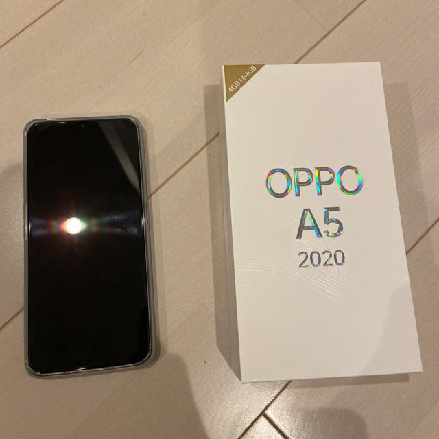 スマートフォン/携帯電話OPPO A5 2020 グリーン