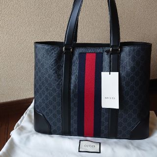 グッチ(Gucci)の【GUCCI】  GGスプリーム シェリーライン トートバッグ(トートバッグ)