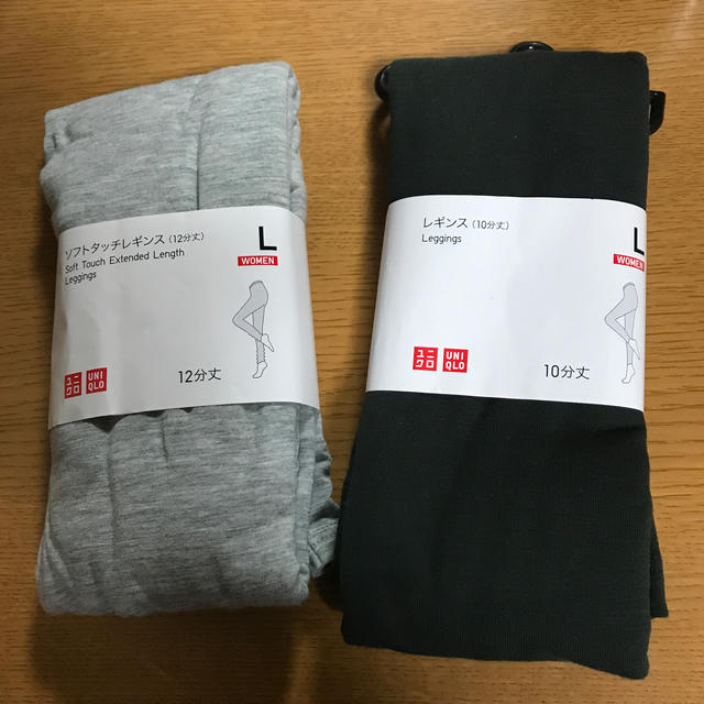 UNIQLO(ユニクロ)のユニクロ 新品 レギンス【L】2足セット☆ レディースのレッグウェア(レギンス/スパッツ)の商品写真