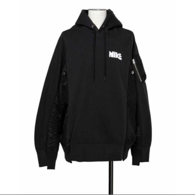 Nike sacai  Hoodie パーカー　黒　L ブラック　フーディー