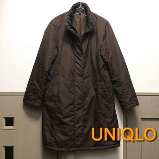 ユニクロ(UNIQLO)の【ユニクロ】ロングジャケット ブラウン XL 大きいサイズ(ダウンジャケット)