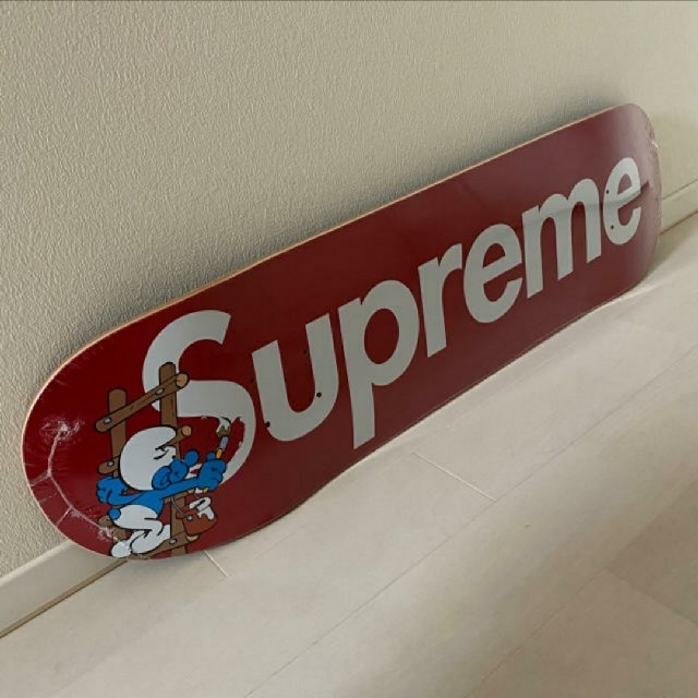 Supreme(シュプリーム)のSupreme smurfs skateboard deck RED メンズのファッション小物(その他)の商品写真