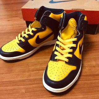 ナイキ(NIKE)の【1998年製 未使用 28cm】NIKE DUNK HIGH ミシガン(スニーカー)