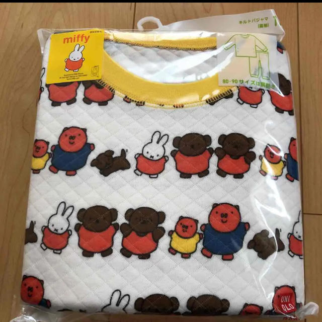 UNIQLO(ユニクロ)の新品！ユニクロ☆うさこちゃん　キルトパジャマ  ミッフィー キッズ/ベビー/マタニティのキッズ服女の子用(90cm~)(パジャマ)の商品写真