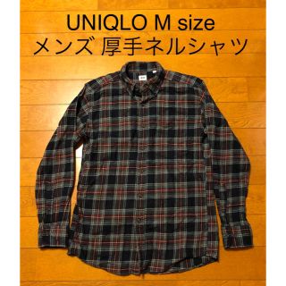 ユニクロ(UNIQLO)のユニクロ チェックシャツ ネルシャツ 厚手 M sizeボタンダウン メンズ(シャツ)