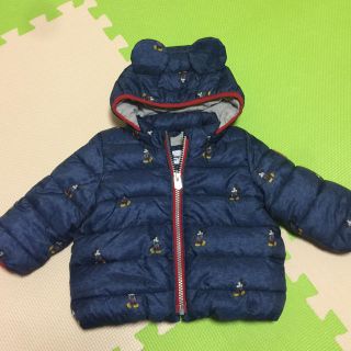 ベビーギャップ(babyGAP)の美品★babyGAPミッキー アウター ダウンジャケット 70(ジャケット/コート)