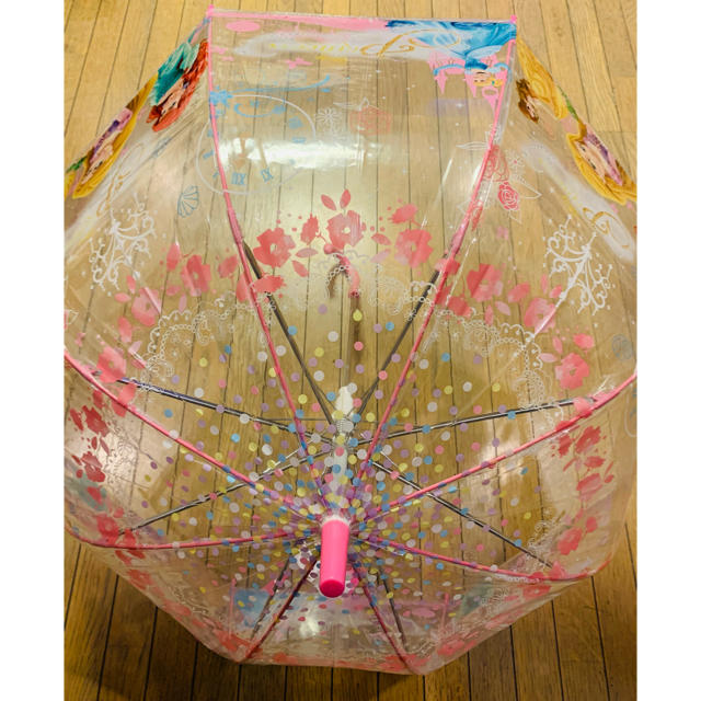 キッズ　長傘　ディズニープリンセス　ピンク　55㎝ キッズ/ベビー/マタニティのこども用ファッション小物(傘)の商品写真