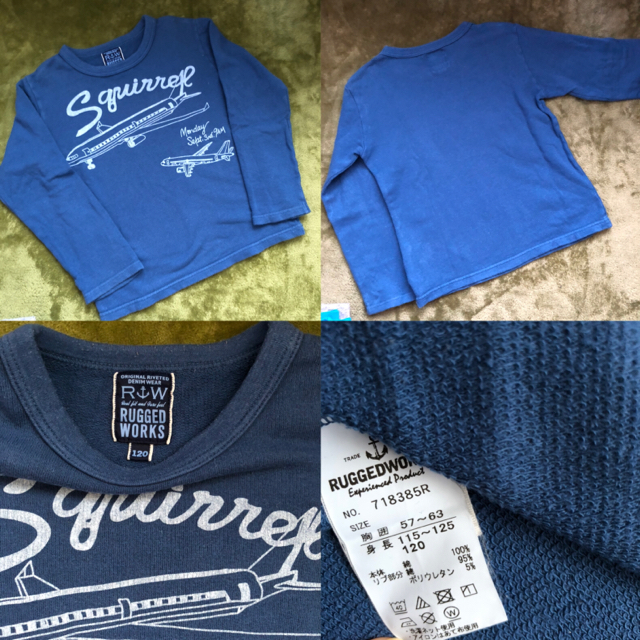 RUGGEDWORKS(ラゲッドワークス)の【miya様専用】RUGGEDWORKS 長袖tシャツ 3点セット キッズ/ベビー/マタニティのキッズ服男の子用(90cm~)(Tシャツ/カットソー)の商品写真