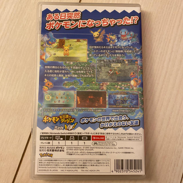 ポケモン(ポケモン)のポケモン不思議のダンジョン 救助隊DX Switch エンタメ/ホビーのゲームソフト/ゲーム機本体(家庭用ゲームソフト)の商品写真