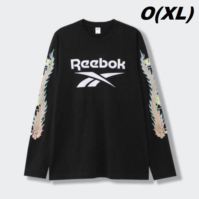 Reebok(リーボック)のO 新品 Reebok×ミニオンズ チャイニーズ ニューイヤー 長袖Tシャツ 黒 メンズのトップス(Tシャツ/カットソー(七分/長袖))の商品写真
