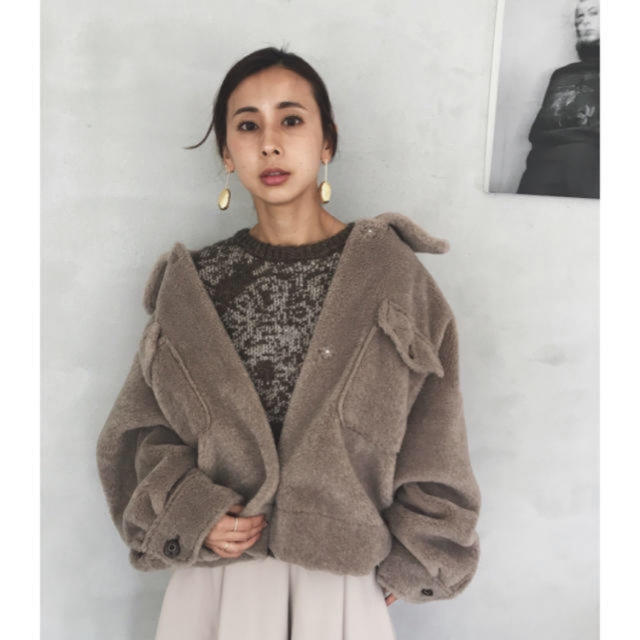 AMERI VINTAGE OVER SIZE ECO MOUTON COAT