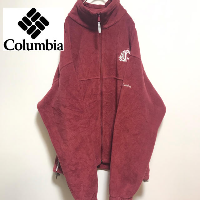 Columbia(コロンビア)の<刺繍希少デザイン>Columbia コロンビア　フルジップフリース メンズのジャケット/アウター(ブルゾン)の商品写真