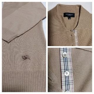 バーバリー(BURBERRY)のBURBERRY 定番 キャメル ポロセーター (ニット/セーター)