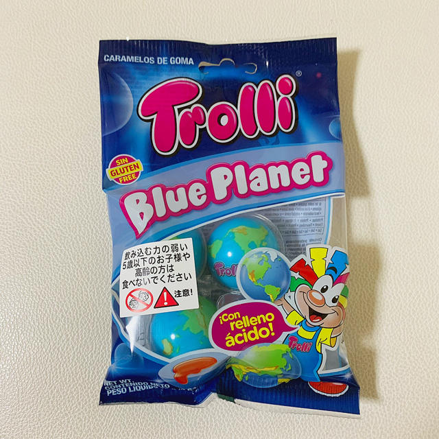 Trolli トローリ　Blue planet ブループラネットグミ　地球グミ 食品/飲料/酒の食品(菓子/デザート)の商品写真