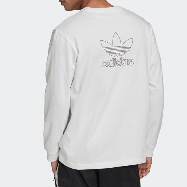 adidas(アディダス)のadidas アディダス バック＆フロント プリント トレフォイル 長袖Tシャツ メンズのトップス(Tシャツ/カットソー(七分/長袖))の商品写真