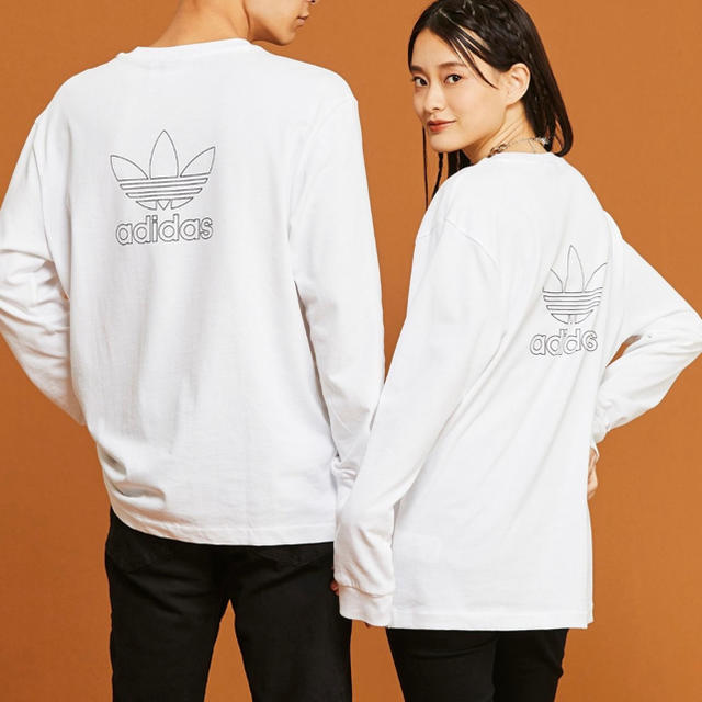 adidas(アディダス)のadidas アディダス バック＆フロント プリント トレフォイル 長袖Tシャツ メンズのトップス(Tシャツ/カットソー(七分/長袖))の商品写真