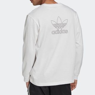 アディダス(adidas)のadidas アディダス バック＆フロント プリント トレフォイル 長袖Tシャツ(Tシャツ/カットソー(七分/長袖))