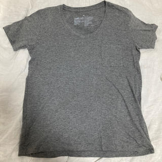 ムジルシリョウヒン(MUJI (無印良品))の無印良品　グレーVネックTシャツ(Tシャツ(半袖/袖なし))
