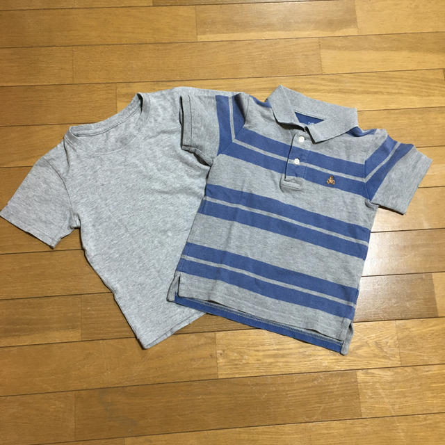babyGAP(ベビーギャップ)の半袖ポロシャツ　100㎝　半袖Tシャツのおまけ付き キッズ/ベビー/マタニティのキッズ服男の子用(90cm~)(Tシャツ/カットソー)の商品写真