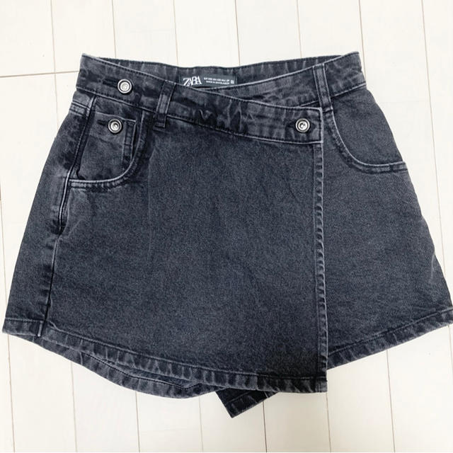 ZARA - ZARA デニムキュロットパンツの通販 by ぽの* |ザラなら ZARA - ZARA デニムキュロットパンツの通販 by ぽの* |ザラなら