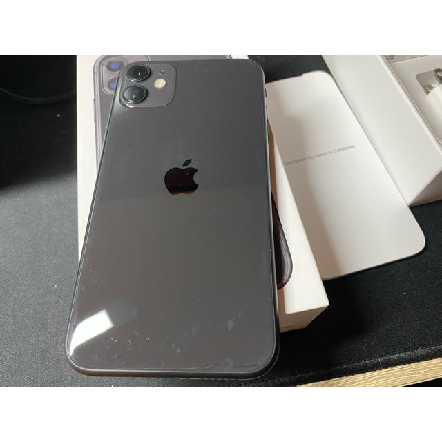 Apple 64GB BLACK SIMフリーの通販 by ぼのぼの's shop｜アップルならラクマ - 【中古品】iPhone 11 付属品全有 即納再入荷