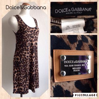 ドルチェアンドガッバーナ(DOLCE&GABBANA)のDolce&Gabbanaヒョウ柄ワンピ(ミニワンピース)