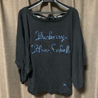 バーバリーブルーレーベル(BURBERRY BLUE LABEL)のバーバリーブルーレーベルBURBERRYBLUELABEL値下ロゴ入カットソー(カットソー(長袖/七分))