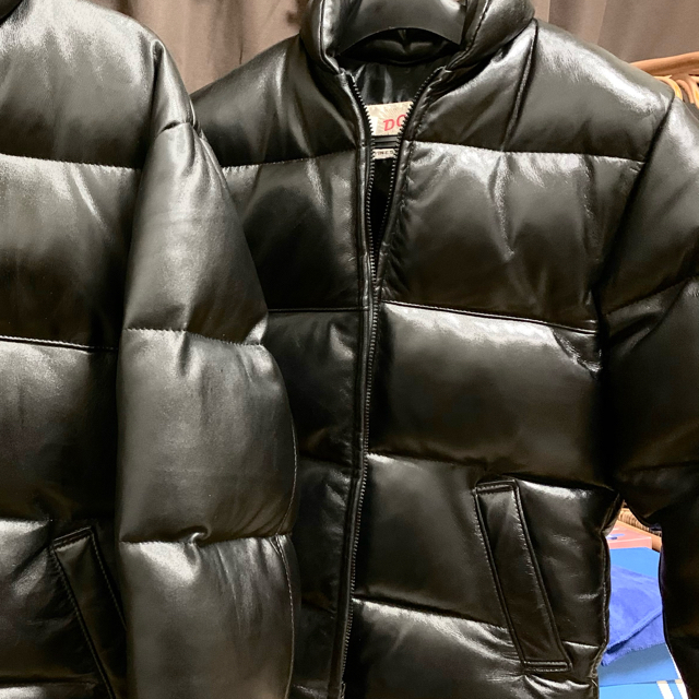 schott - schott スリムレザー レザーダウンジャケット 214USDの schott - schott スリムレザー レザーダウンジャケット 214USDの