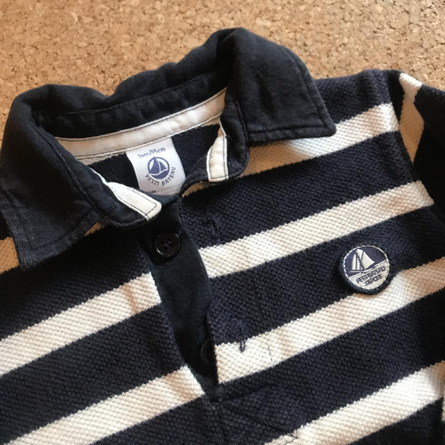 PETIT BATEAU(プチバトー)のプチパトー　ポロシャツ95 キッズ/ベビー/マタニティのキッズ服男の子用(90cm~)(Tシャツ/カットソー)の商品写真