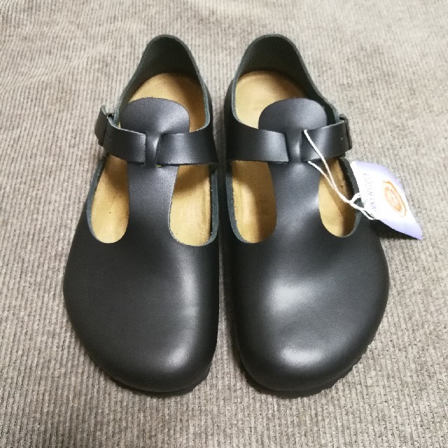 BIRKENSTOCK(ビルケンシュトック)の未使用品 ビルケンシュトック PARIS パリ 38 ブラック レザー レディースの靴/シューズ(サンダル)の商品写真