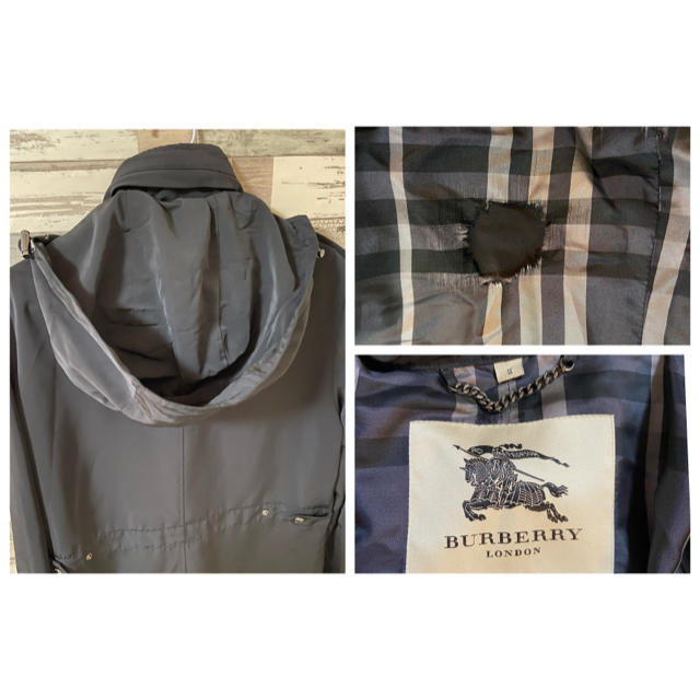 BURBERRY(バーバリー)の【難あり格安】Burberry 隠しフード付きナイロンジャケット メンズのジャケット/アウター(ナイロンジャケット)の商品写真