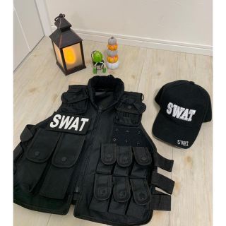 ハロウィン　キッズ　SWAT タクティカルべスト(コスプレ)