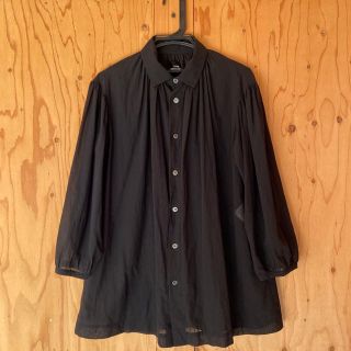 コムデギャルソン(COMME des GARCONS)のトリコ コムデギャルソン　黒ブラウス(シャツ/ブラウス(長袖/七分))