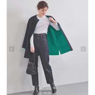 ユナイテッドアローズ(UNITED ARROWS)の専用　UBCB リバー バイカラー コート 20AW †(ノーカラージャケット)