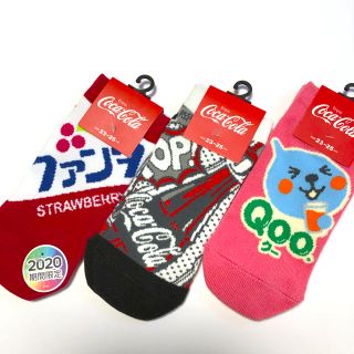 コカコーラ(コカ・コーラ)の★新品★  Coca-Cola  コカ・コーラ  レディース   靴下  ３足組(ソックス)