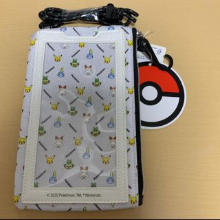 ジーユー(GU)のGU ジーユー　ポケモン　モバイルネックポーチ　ホワイト(iPhoneケース)