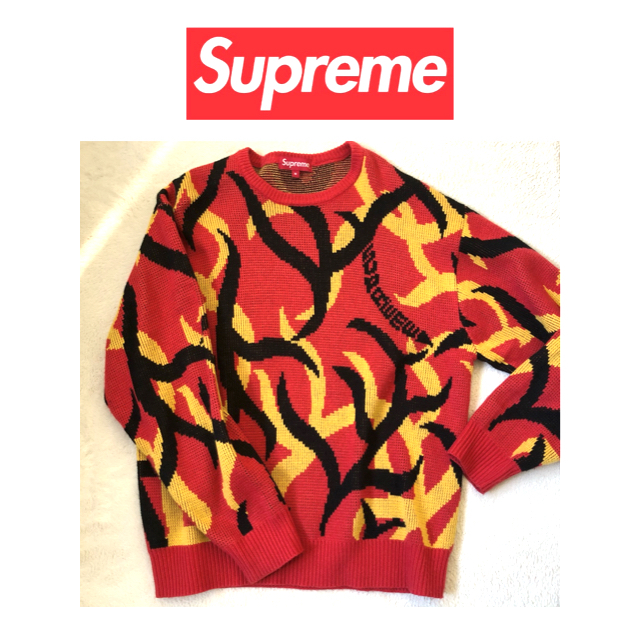 Supreme(シュプリーム)のsupreme シュプリーム トライバルカモ ニット Mサイズ♪ メンズのトップス(ニット/セーター)の商品写真