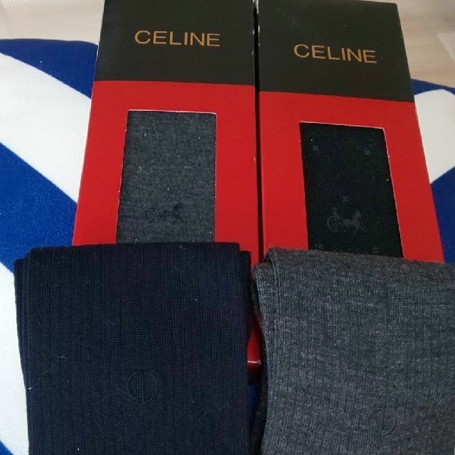 celine(セリーヌ)の紳士靴下４足セット【セリーヌ、dunhill】 メンズのレッグウェア(ソックス)の商品写真