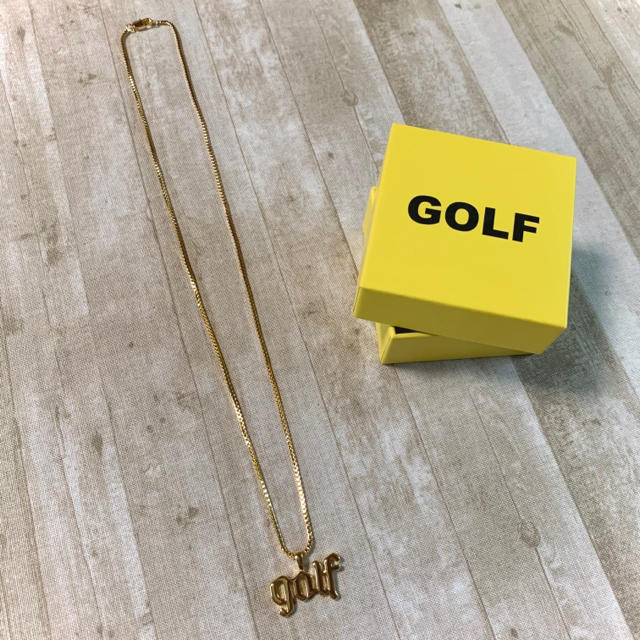 Supreme(シュプリーム)の新品未使用 GOLF WANG ロゴ ネックレス 18k gold plated メンズのアクセサリー(ネックレス)の商品写真