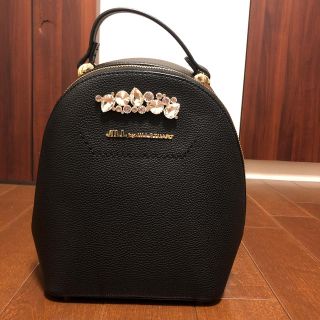 ジルバイジルスチュアート(JILL by JILLSTUART)のジルバイジルスチュアート  ビジューリュック　黒　ブラック(リュック/バックパック)
