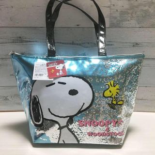 スヌーピー(SNOOPY)のスヌーピー エコバッグ 保冷バッグ キラキラ 保冷トート 【新品】(トートバッグ)